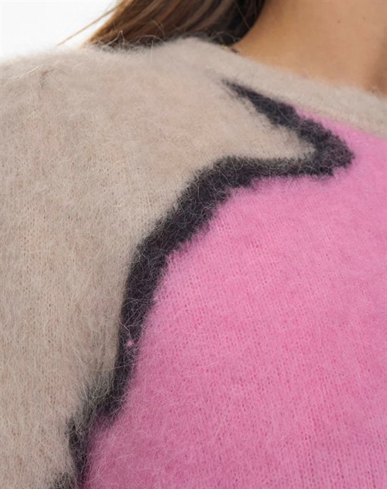 NUMarna Suri Striktrøje - Lilac Sachet